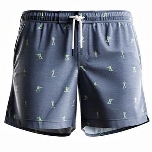 Chubbies Men's Swim Trunks Size 38 Navy Toy Soldier Drawstring - CJ